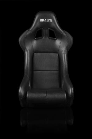 Universal (Can Work on All Vehicles) FIA Approved Falcon Series Fixed Back Racing Seat - Black Leatherette