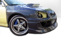 2004-2005 Subaru Impreza 4DR Carbon Creations OEM Style Fenders, Front (Carbon Fiber)