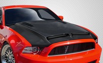 2013-2014 Ford Mustang, 2010-2014 Ford Mustang GT Carbon Creations GT500 Hood (Carbon Fiber)