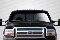 2000-2005 Ford Excursion, 1999-2007 Ford F250/F350/Super Duty Carbon Creations CV-X Hood  (Carbon Fiber)