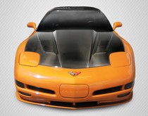 1997-2004 Chevrolet Corvette C5 Carbon Creations DriTech H Design Hood (Carbon Fiber)