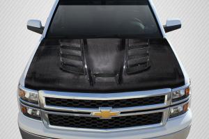 2007-2013 Chevrolet Silverado Carbon Creations Viper Look Hood