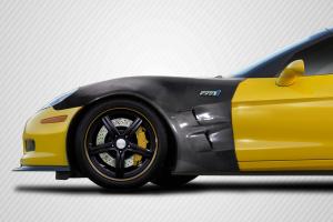 2005-2013 Chevrolet Corvette C6 Carbon Creations ZR1 Look Front Fenders - 2 Piece