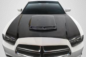 2011-2014 Dodge Charger Carbon Creations TA Look Hood - 1 Piece