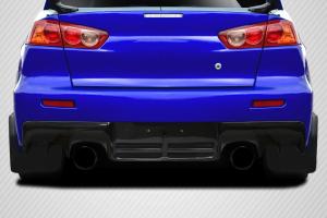 2008-2015 Mitsubishi Lancer Evo X Carbon Creations DriTech OEM Look Rear Diffuser - 1 Piece