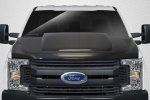 2017-2018 Ford Super Duty F250, 2017-2018 Ford Super Duty F350 F450 Carbon Creations Cowl Hood - 1 piece