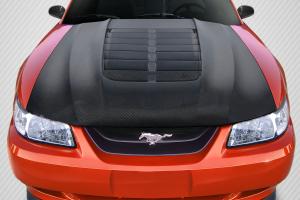 1999-2004 Ford Mustang Carbon Creations GT500 V2 Hood - 1 Piece