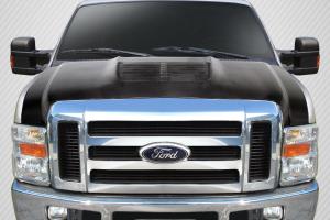 2008-2010 Ford Super Duty F250, 2008-2010 Ford Super Duty F350 F450 Carbon Creations GT500 V2 Hood - 1 Piece