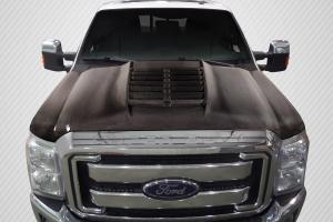 2011-2016 Ford Super Duty F250, 2011-2016 Ford Super Duty F350 F450 Carbon Creations GT500 V2 Hood - 1 Piece