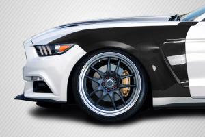 2015-2017 Ford Mustang Carbon Creations GT350 Look Fenders - 2 Piece