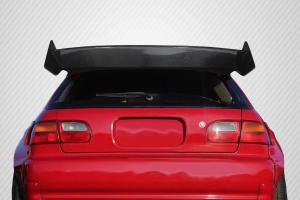 1992-1995 Honda Civic HB Carbon Creations RBS Wing Spoiler - 3 piece