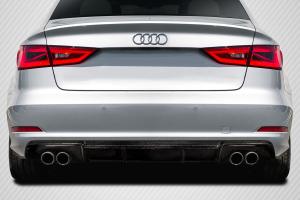 2013-2016 Audi A3 Carbon Creations RS3 Look Rear Diffuser - 1 Piece