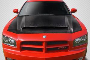 2006-2010 Dodge Charger Carbon Creations Demon Look Hood - 1 Piece