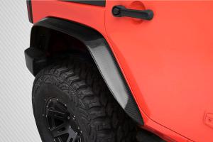 2007-2018 Jeep Wrangler Carbon Creations Rugged Rear Fenders - 2 Piece