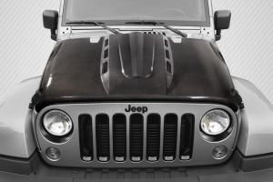 2007-2018 Jeep Wrangler Carbon Creations Avenger Hood - 1 Piece