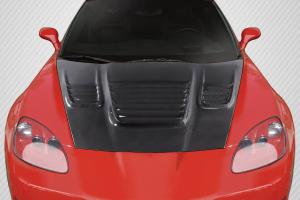 2005-2013 Chevrolet Corvette C6 Carbon Creations World Challenge Look Hood - 1 Piece