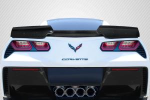 2014-2019 Chevrolet Corvette C7 Carbon Creations Wickerbill Rear Wing Spoiler - 3 Piece