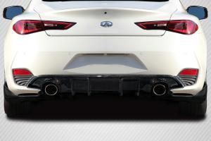 2017-2022 Infiniti Q60 Carbon Creations J Spec Rear Diffuser - 3 Piece