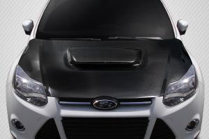 2012-2014 Ford Focus Carbon Creations Ram Air Hood - 1 Piece