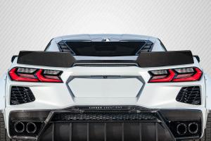 2020-2023 Chevrolet Corvette C8 Carbon Creations Gran Veloce Wicker Bill Rear Wing Spoiler - 1 Piece