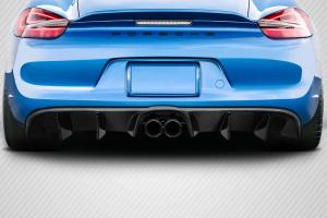 2014-2016 Porsche Cayman Carbon Creations Motox Rear Diffuser - 3 Pieces