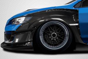 2015-2020 Subaru WRX STI Carbon Creations VRS Wide Body Front Fenders - 8 Piece