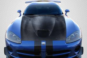 2003-2009 Dodge Viper Carbon Creations SRT Look Hood - 1 Piece