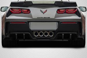 2014-2019 Chevrolet Corvette C7 Carbon Creations Exe Rear Diffuser - 2 Pieces