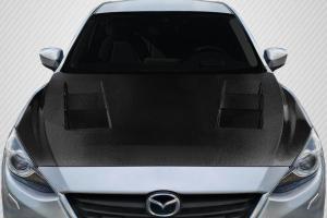 2014-2018 Mazda 3 Carbon Creations Velocity Hood - 1 Piece