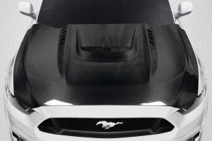 2015-2017 Ford Mustang Carbon Creations Kryptonic Hood - 1 Piece