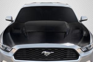 2015-2017 Ford Mustang Carbon Creations R Spec Hood - 1 Piece