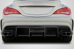 2014-2016 Mercedes CLA Class Carbon Creations Zex Rear Diffuser - 1 Piece