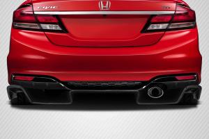 2006-2015 Honda Civic Carbon Creations Velocity Rear Diffuser - 2 Pieces