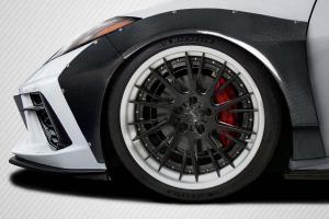 2020-2023 Chevrolet Corvette C8 Carbon Creations Gran Veloce Wide Body Front Fender Flares - 4 Pieces