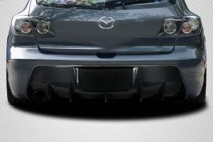 2004-2009 Mazda Mazdaspeed 3 Carbon Creations Corkscrew Rear Diffuser - 1 Piece