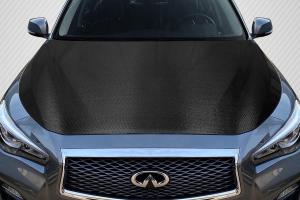 2014-2023 Infiniti Q50 Carbon Creations OEM Look Hood - 1 Piece