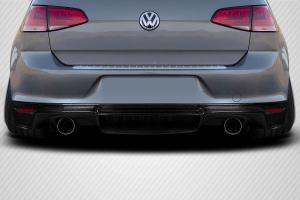 2015-2021 Volkswagen Golf / GTI Carbon Creations Verella Rear Diffuser - 1 Piece