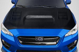 2015-2021 Subaru WRX Carbon Creations Geo6ix C-1 Hood - 1 Piece