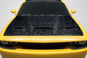 2008-2023 Dodge Challenger Carbon Creations AeroForge Dritech Hellcat Look Hood - 1 Piece