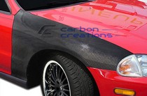 1993-1997 Honda Del Sol Carbon Creations OEM Style Fenders (Carbon Fiber)