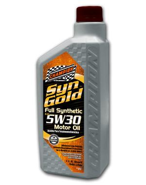 All Vehicles (Universal) Champion SynGold Synthetic 5W-30 SN/GF-5 - Quart (Case)