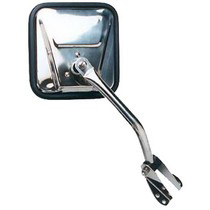 59-83 Jeep Cj5, 67-68 Jeep Cj6, 76-86 Jeep Cj7 CIPA Manual Remote Mirror - Passenger Side Foldaway Non-Heated (Stainless)