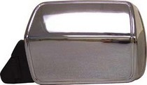 84-93 Jeep Grand Wagoneer, 84-96 Jeep Cherokee (Xj), 86-92 Jeep Comanche, 93-96 Jeep Grand Cherokee (Zj) CIPA Manual Remote Mirror - Driver Side Non-Foldaway Non-Heated (Chrome)