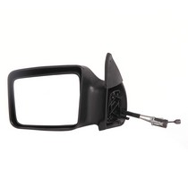 84-90 Dodge Caravan, 84-90 Plymouth Voyager, 88-90 Dodge Grand Caravan, 88-90 Plymouth Grand Voyager CIPA Manual Remote Mirror - Driver Side Non-Foldaway Non-Heated (Black)