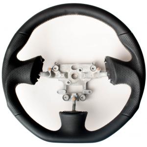 Mazda Miata NB Enhanced Steering Wheel for Mazda Miata NB Leatherette with Silver Stitching