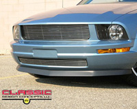 05-09 Ford Mustang V6 Classic Design Concepts Bolt-Over Grilles - Billet (Overlay)