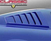 05-09 Ford Mustang Classic Design Concepts Scoops - C Pillar (Louvered)