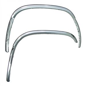 1999-2006 Chevrolet Silverado, 1999-2006 GMC Sierra, 2000-2006 Chevrolet Suburban, 2000-2006 GMC Yukon XL, XLE, 2002-2006 Chevrolet Avalanche Coast to Coast Fender Trim without Flares - Polished Stainless Steel (4-Piece)