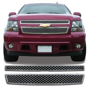 2007-2013 Chevrolet Avalanche, 2007-2013 Chevrolet Suburban, 2007-2013 Chevrolet Tahoe Coast to Coast Grille Overlay (2 Piece)