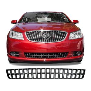 2012-2013 Buick LaCrosse Coast to Coast Grille Overlay - Black - Silver Vents